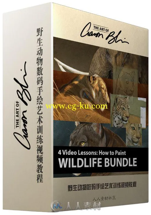 野生动物数码手绘艺术训练视频教程 CreatureArtTeacher Wildlife Painting Bundle ...的图片2