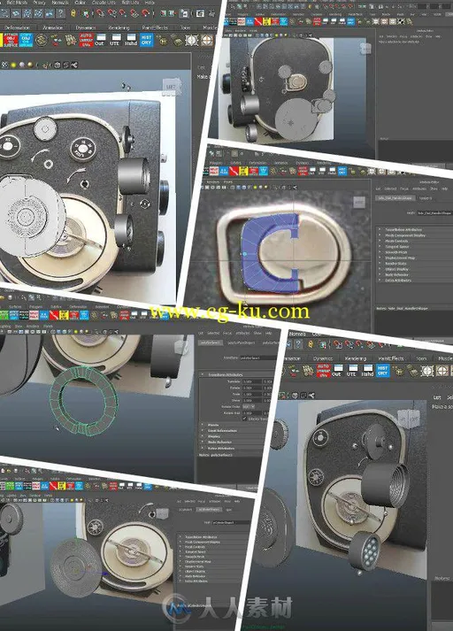 3dsmax相机造型制作训练视频教程第二季 3DMotive Camera Modeling Volume 2的图片1