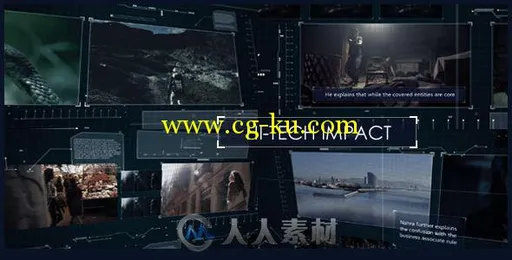 暗黑科技风格展示动画AE模板 Videohive Hi-Tech Impact 10948815的图片2