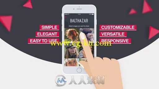 手机移动应用程序展示动画AE模板 Videohive Parallax Mobile App Video Presentati...的图片1