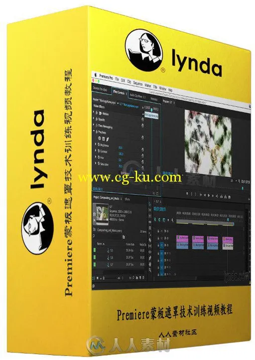 Premiere蒙板遮罩技术训练视频教程 Lynda Premiere Pro Guru Compositing and Masks的图片1