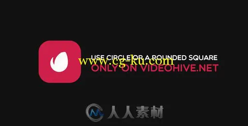 水平漂移Logo演绎动画AE模板 VideoHive Flat Liquid Logo 11025107的图片1