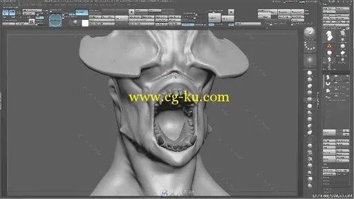 ZBrush超级恶魔雕刻艺术训练视频教程 Gumroad Axehead Demon Tutorial by Dominic ...的图片4