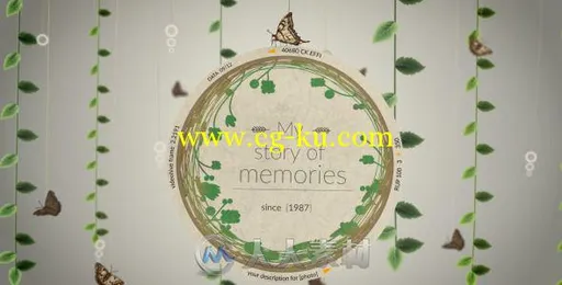 清新回忆吊挂相册动画AE模板 Videohive Story of Memories 11093896的图片1