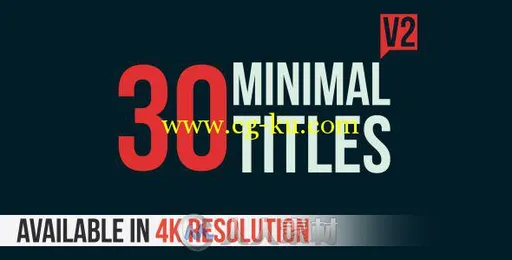 30组小标题字幕动画AE模板 VideoHive 30 Minimal Titles V2 11357719的图片1