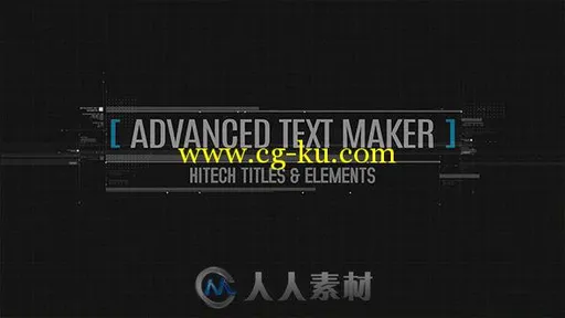 高科技标题文本动画AE模板 Videohive Advanced Text Maker 10833905的图片1