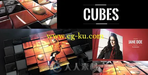 旋转魔方展示动画AE模板 Videohive Cubes 11420742的图片1