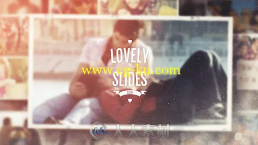 可爱生活节奏相册动画AE模板 Videohive Lovely Slides II 10992477的图片1