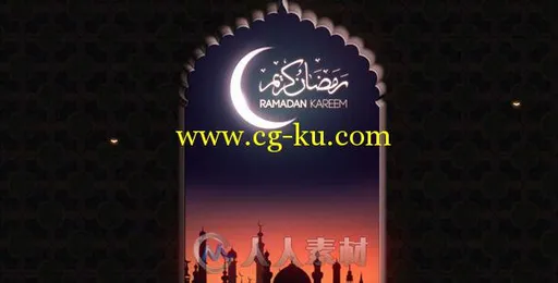 古典斋月Logo演绎动画AE模板 Videohive Ramadan Logo Reveal 11649171的图片1