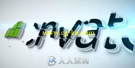 拼图解构Logo演绎动画AE模板 Videohive Blockbuilder Logo Reveal 8209656的图片1