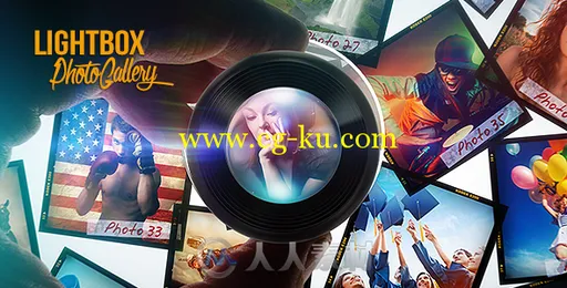 多彩生活相册动画AE模板 Videohive Lightbox Photo Gallery 11698645的图片1