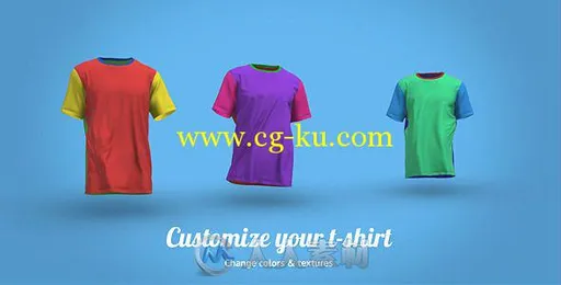 动感T恤展示动画AE模板 Videohive T-Shirt Walk 9843927的图片1