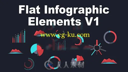 实用信息图表动画AE模板 Videohive Flat Infographic Elements V1 5046616的图片1