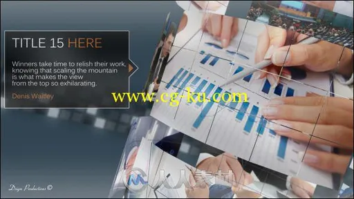 旋转塔罗企业宣传动画AE模板 Videohive Corporate Tower 3942638的图片1