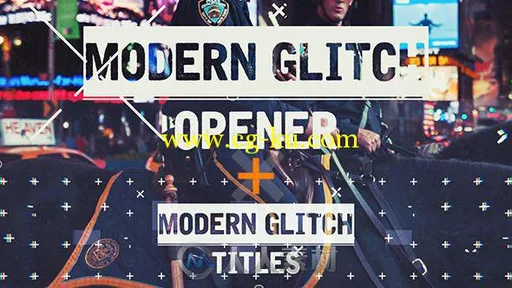 超酷媒体包装动画AE模板 Videohive Epic Modern Glitch Opener 11468287的图片1