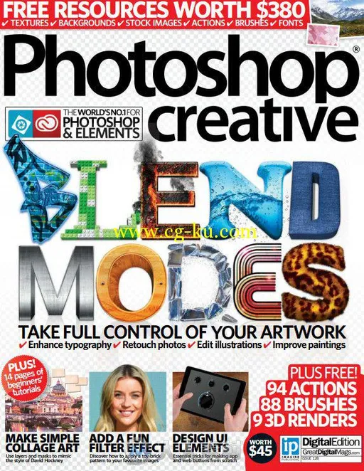 Photoshop创意杂志2015年第128期 Photoshop Creative Issue 128 2015的图片1