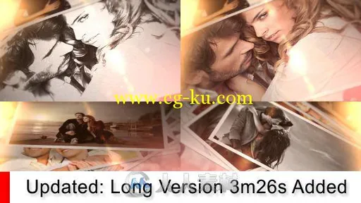 回忆擦拭相册动画AE模板 Videohive Brushed Memories 7271764的图片1