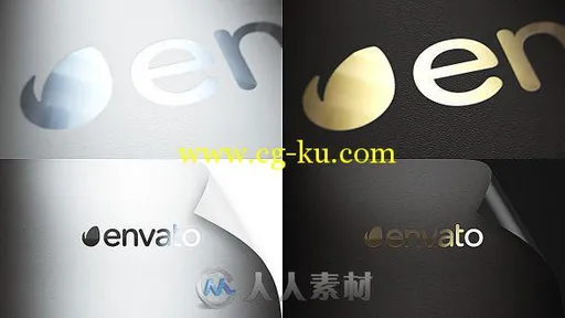 现代质感Logo演绎动画AE模板 Videohive Realistic Logo 11529245的图片1