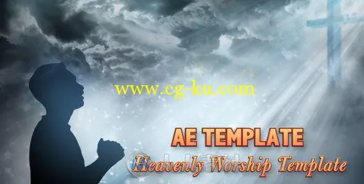 虔诚祈祷展示动画AE模板 Videohive Worship Heaven Title Opener 2603844的图片1