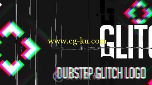 闪烁异次元Logo演绎动画AE模板 Videohive Dubstep Glitch Logo 11867266的图片1