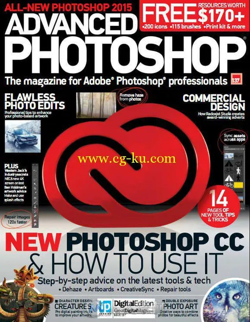 Photoshop高端杂志2015年总第137期 Advanced Photoshop Issue 137 2015的图片1