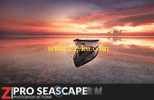 摄影级自然景观调色特效PS动作 Creativemarket Pro SeaScape Action 317837的图片1