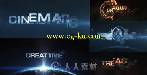 影视变型Logo演绎动画AE模板 Videohive Cinematic Transform 8005536的图片1