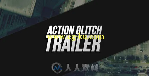 速度激情预告片包装动画AE模板 Videohive Action Glitch Trailer 11782245的图片1