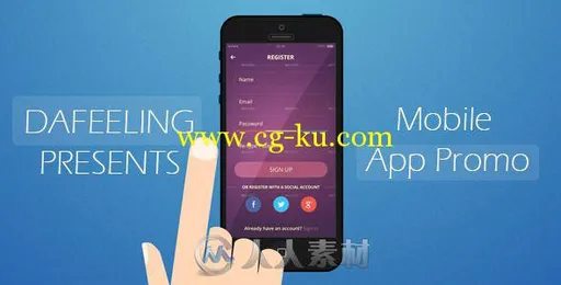 手机APP程序推广动画AE模板 Videohive Mobile App Promo 11453774的图片1