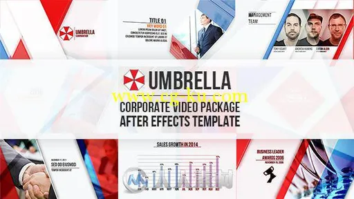 企业品牌宣传动画AE模板 Videohive Umbrella Corporate Video Package 11879200的图片1