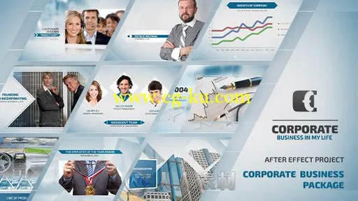 商务推广展示动画AE模板 Videohive Corporate Business Package 8417570的图片1