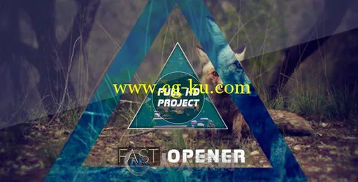 超酷设计片头动画AE模板 VIDEOHIVE FAST GLITCH OPENER 11733936的图片1