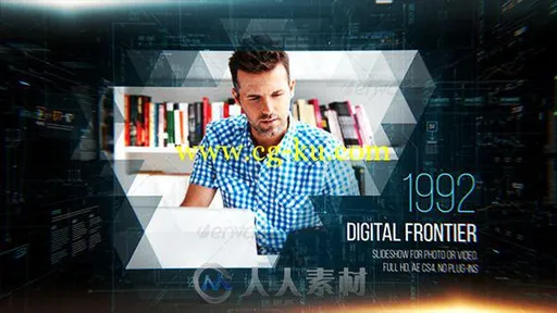 数字前沿展示动画AE模板 Videohive Digital Frontier Slideshow 11987540的图片1