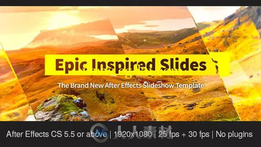 唯美折光相册动画AE模板 Videohive Epic Inspired Slides 12334750的图片1