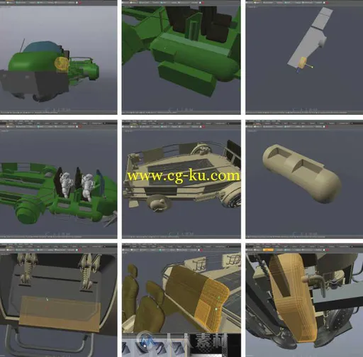 Modo超精细科幻运输船制作视频教程 Gumroad Transport Vehicle tutorial for modo ...的图片1