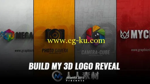 三维描绘Logo演绎动画AE模板 Videohive Build My 3D Logo Reveal 11921274的图片1