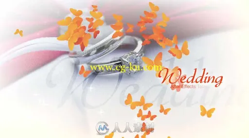 花蝶婚礼包装动画AE模板 Motionarray Wedding Opener的图片1