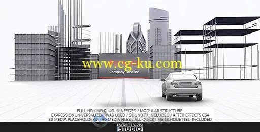 公司企业发展时间线展示动画AE模板 Videohive Favorite Company Timeline 6950673的图片1