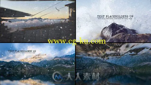 多层虚幻相册动画AE模板 Videohive Slideshow 12729927的图片1