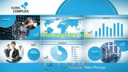 企业综合介绍展示动画AE模板 Videohive Clean Corporate 7684862的图片1