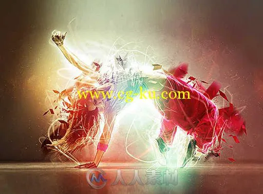 等离子光束艺术特效PS动作 Graphicriver Plasma Photoshop Action 12814548的图片1