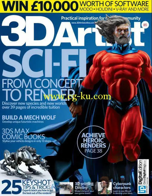 3D艺术家书籍杂志第85期 3D Artist Issue 85 2015的图片1