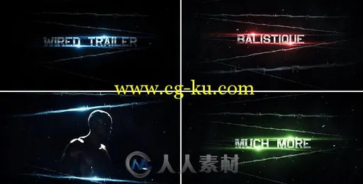 超酷运动风格展示动画AE模板 Videohive The Wired Trailer 394305的图片1