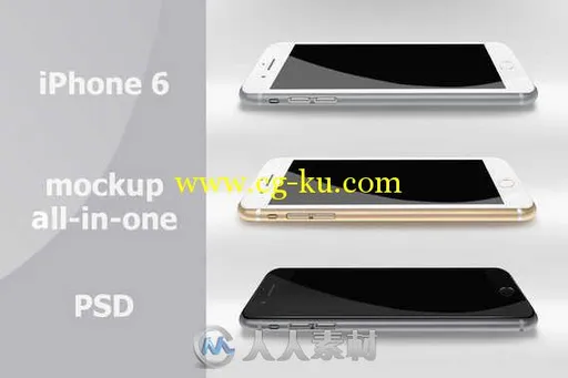 iPhone 6手机实体模型PSD模板 Creativemarket iPhone 6 Mock-Up 369280的图片1