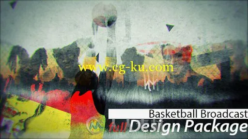 超酷水墨篮球设计动画AE模板 Videohive Basketball Broadcast Design 12150762的图片1