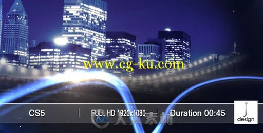 流光天空展示动画AE模板 Videohive Sky Line 560822的图片1