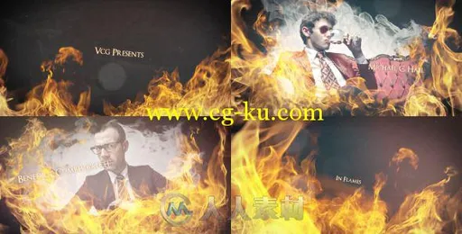 史诗级火焰片头动画AE模板 Videohive In Flames An Epic Dynamic Opener 7133326的图片1