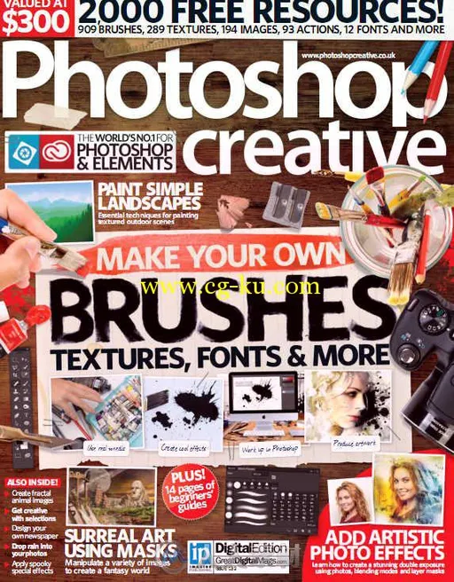 Photoshop创意杂志2015年第132期 Photoshop Creative Issue 132 2015的图片1