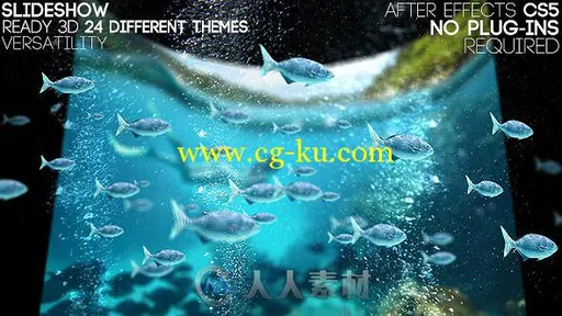 超唯美氛围烘托相册动画AE模板 Videohive Curve Hd Slideshow 13177151的图片1