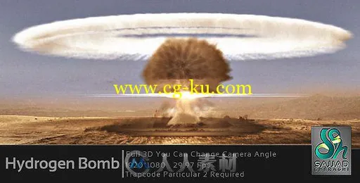 氢弹爆炸特效动画AE模板 Videohive Nitrogen Bomb 476633的图片1